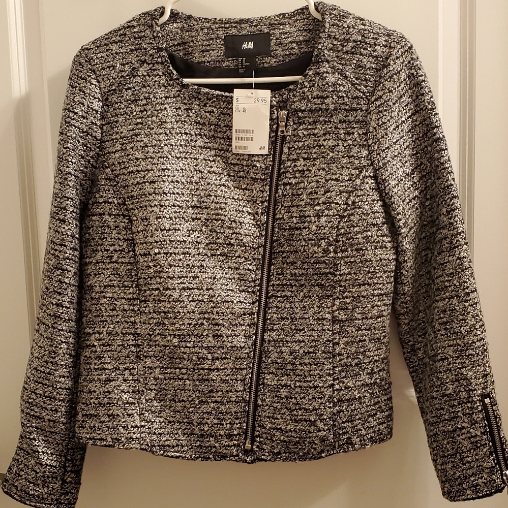 Black & white blazer